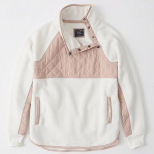 Abercrombie & Fitch Asymmetrical Popover Fleece, M